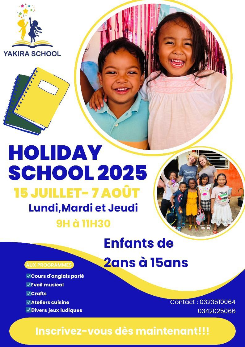 Des vacances éducatives à Yakira School : Un été 100% en anglais pour vos enfants !